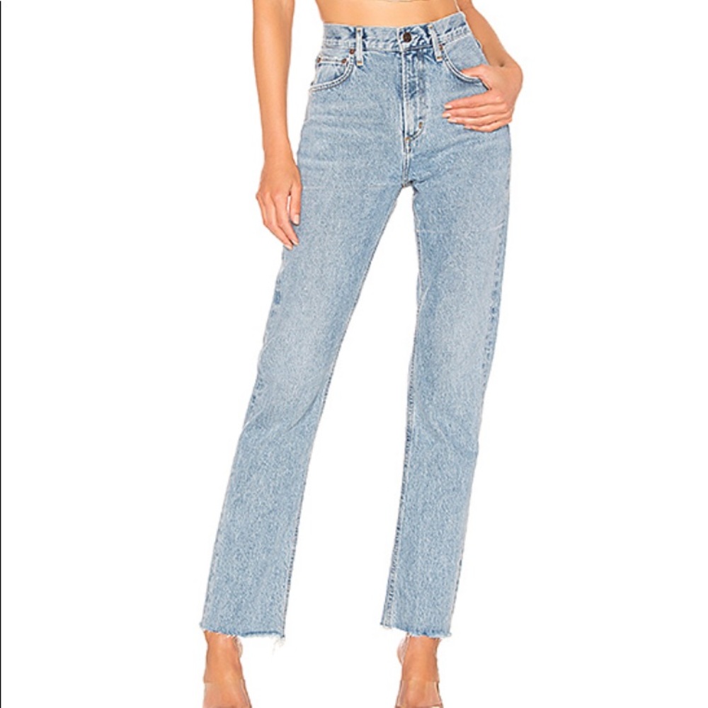 AGOLDE Cherie High Rise Straight Jeans